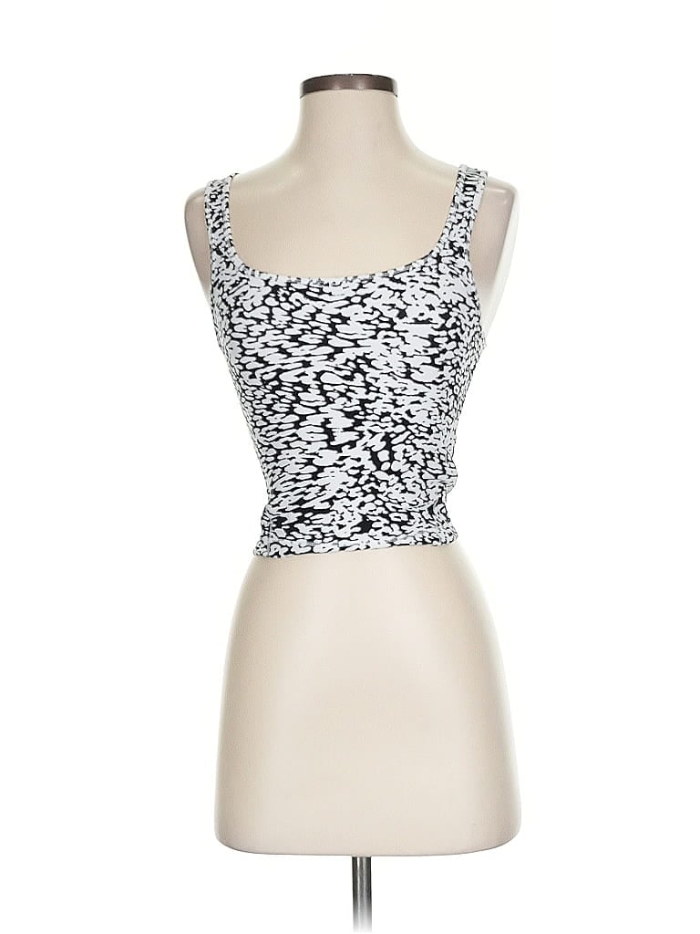 Click to view more detailed imagery on our partner's website Pre-owned Athleta Tank Top Silver Strapless Neckline Tops