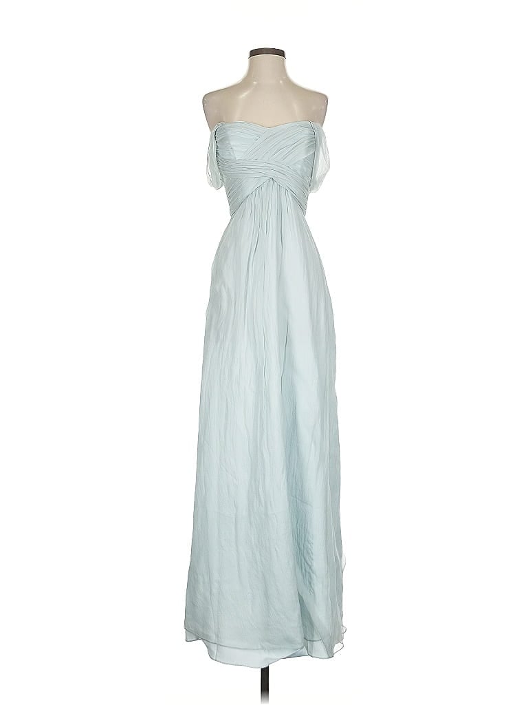 Pre-owned Amsale Cocktail Dress In Blue