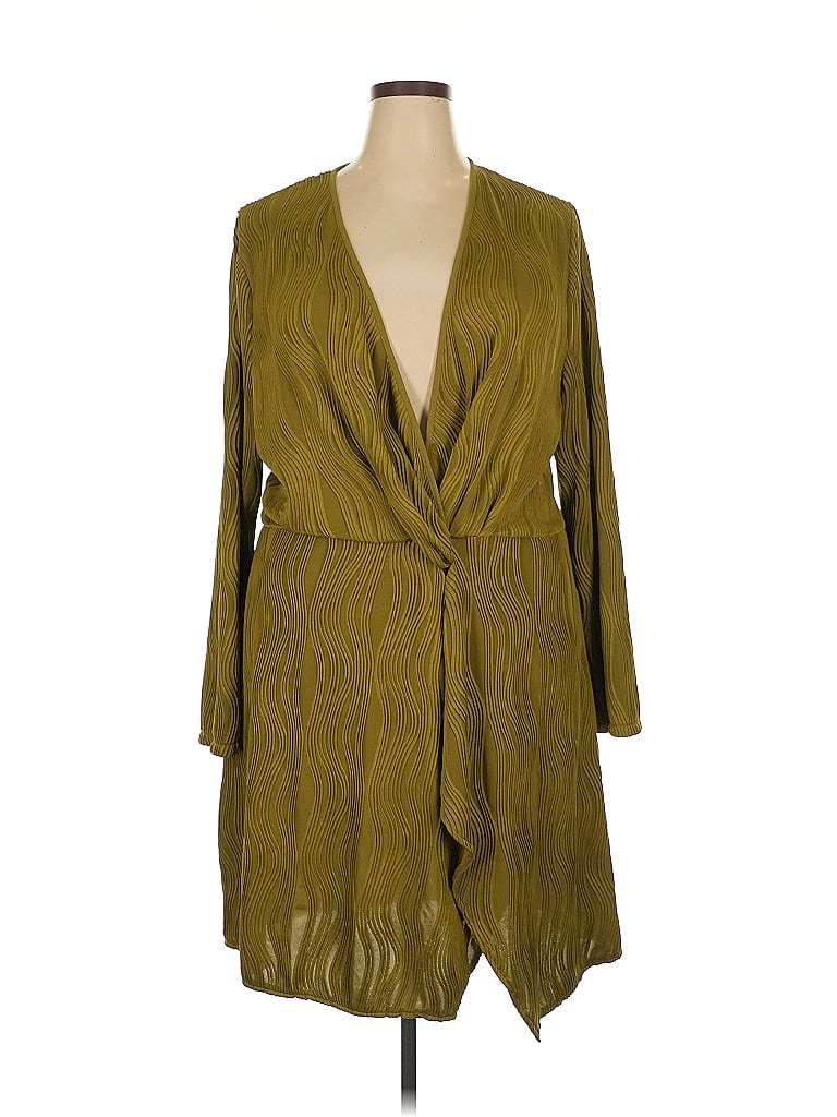 PrettyLittleThing Green Casual Dress Size 20 - photo 1