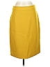 J.Crew 100% Wool Solid Yellow Wool Skirt Size 2 - photo 1