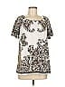 Susan Graver Ivory Short Sleeve Blouse Size S - photo 1