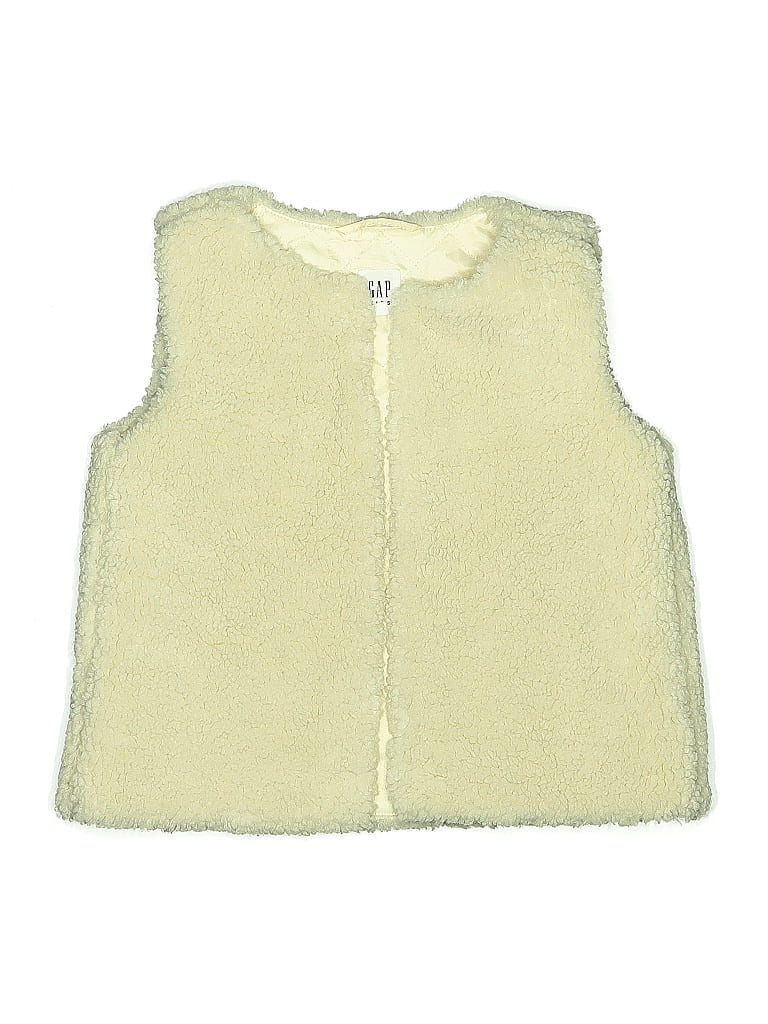 Click to view more detailed imagery on our partner's website Pre-owned Gap Kids' Faux Fur Vest In White