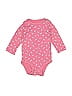 Just One You Made by Carter's 100% Cotton Pink Long Sleeve Onesie 3-6 MO / 6 MO - photo 1