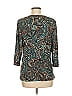 Susan Graver Paisley Teal 3/4 Sleeve T-Shirt Size M - photo 2