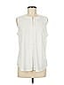 Kasper Ivory Sleeveless T-Shirt Size M - photo 1