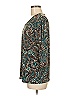 Susan Graver Paisley Teal 3/4 Sleeve T-Shirt Size M - photo 4