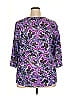 Cathy Essentials Purple 3/4 Sleeve T-Shirt Size 2X - photo 2