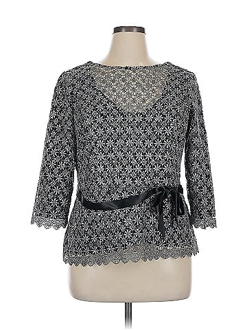 Alex Evenings 3/4 Sleeve Top (view 1)