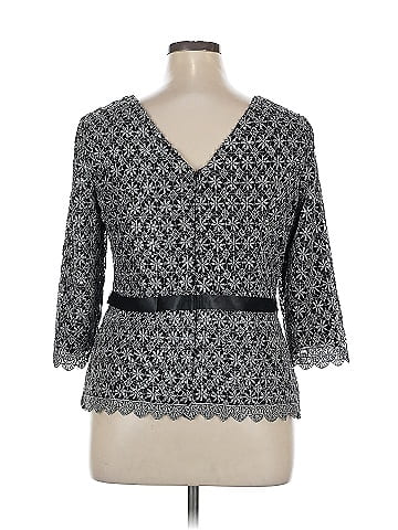Alex Evenings 3/4 Sleeve Top (view 2)