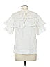 J.Crew Collection 100% Cotton White 3/4 Sleeve Blouse Size 8 - photo 2