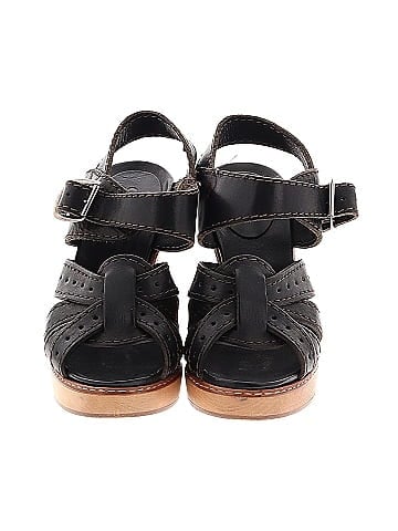 Chloé Leather Wooden Heel Sandals (view 2)