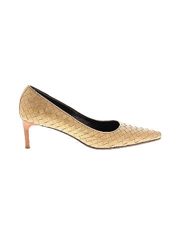 Bottega Veneta Leather Intrecciato Pointed-Toe Pumps 70mm (view 1)