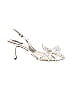 Chloé Stars Silver Sequin Bow Sandals Size EU 37 1/2 - photo 1