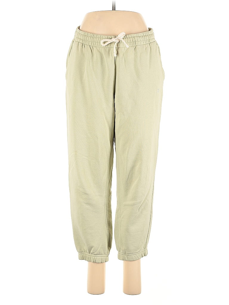 Everlane 100% Cotton Solid Green Teal Casual Pants Size M
