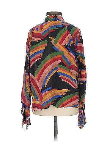 Alice + Olivia Long Sleeve Silk Top (view 2)