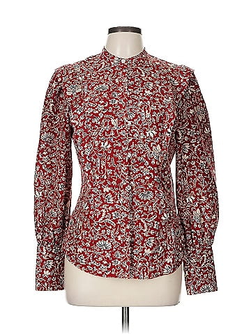 Veronica Beard Long Sleeve Silk Top (view 1)