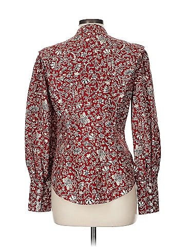 Veronica Beard Long Sleeve Silk Top (view 2)