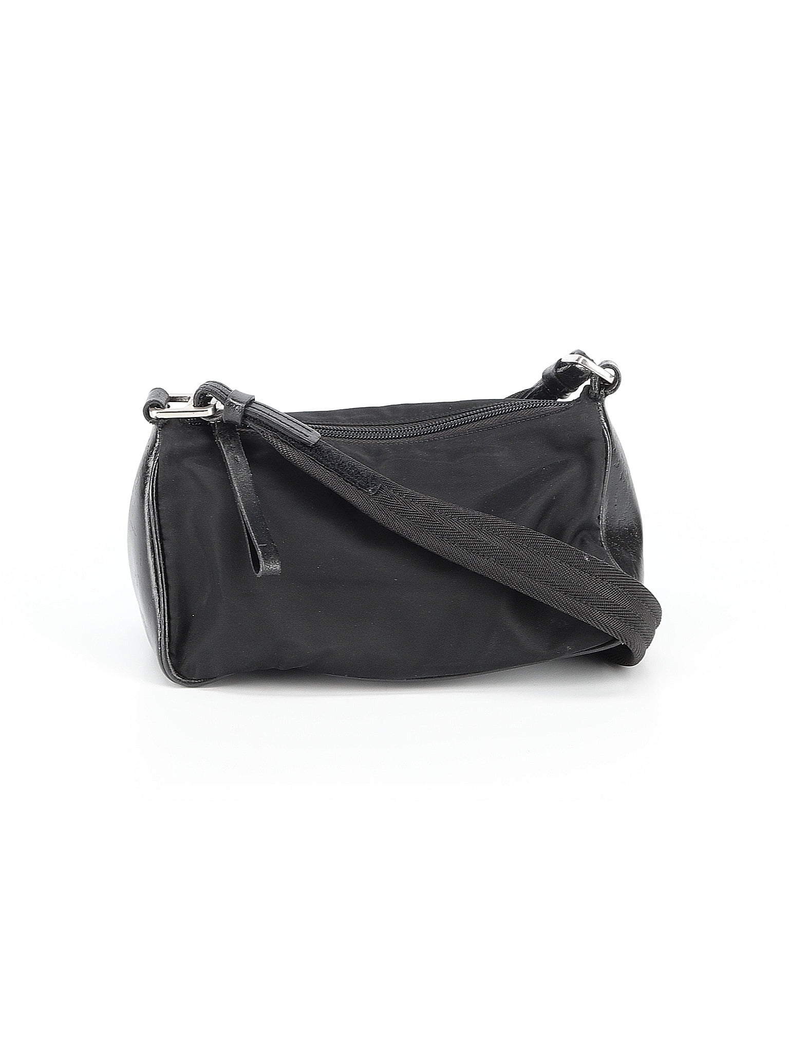 Prada 100% Nylon Solid Black Vintage Nylon Shoulder Bag One size