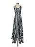 Cache 100% Polyester Paisley Gray Casual Dress Size 2 - photo 1