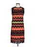 M Missoni Chevron-herringbone Orange Black Cocktail Dress Size 8 - photo 1