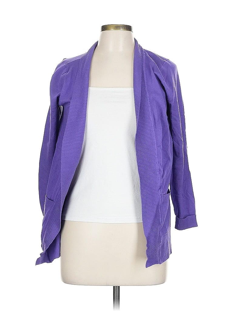 Pre-owned Cielo Cardigan Sweater In Purple