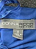 Donna Ricco Color Block Blue Cocktail Dress Size 4 - photo 7