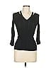 Sandro Black 3/4 Sleeve Top Size L - photo 1