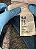 H&M 100% Polyester Chevron-herringbone Gray Swimsuit Top Size 10 - photo 3