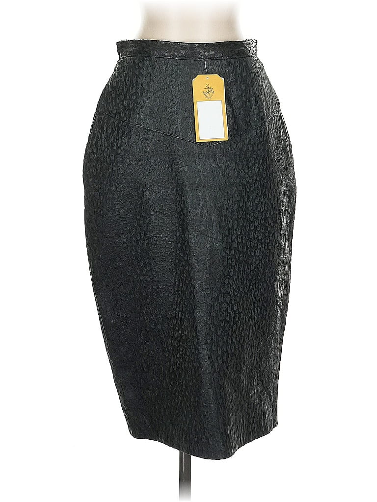 ASSORTED BRANDS Pre-owned Faux Leather Skirt In Black