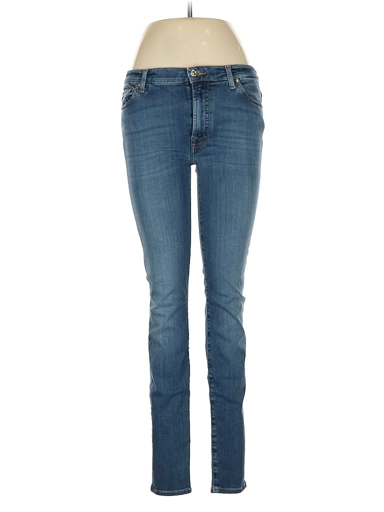Pre-owned 7 For All Mankind Jeans In Blue