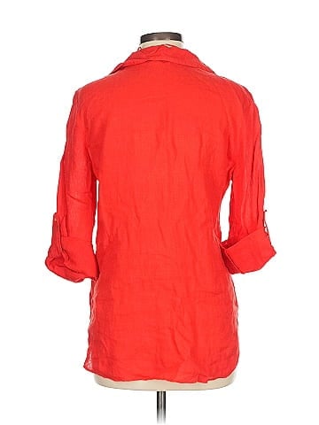 Zara 3/4 Sleeve Button-Down Shirt (view 2)