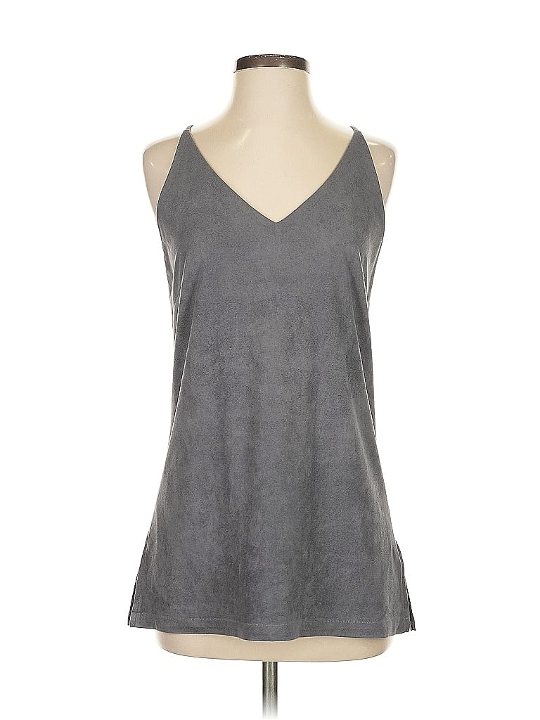 Pre-owned Blaque Label Sleeveless Top Gray Halter Neckline Tops