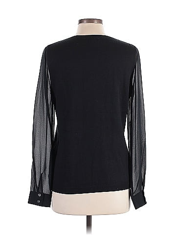 Banana Republic Long Sleeve Silk Top (view 2)