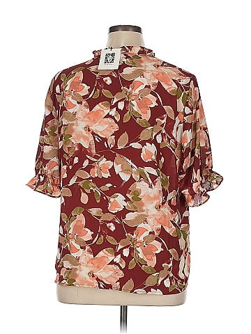 Anne Klein Short Sleeve Blouse (view 2)