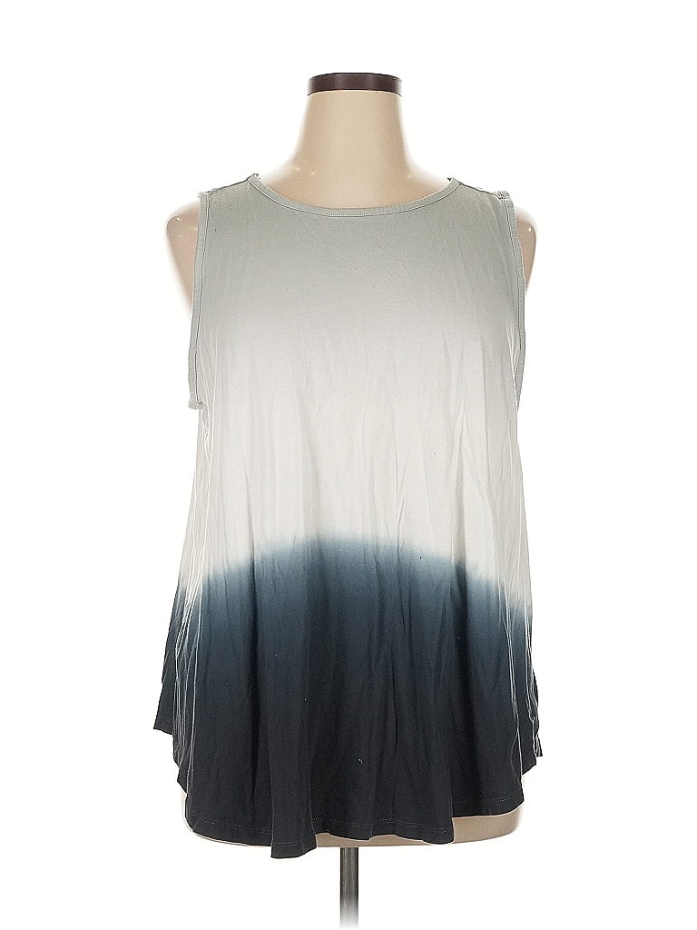 Terra & Sky 100% Cotton Gray Sleeveless T-Shirt Size 1X - photo 1