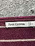 Pink Clover Stripes Burgundy Pullover Sweater Size L - photo 6