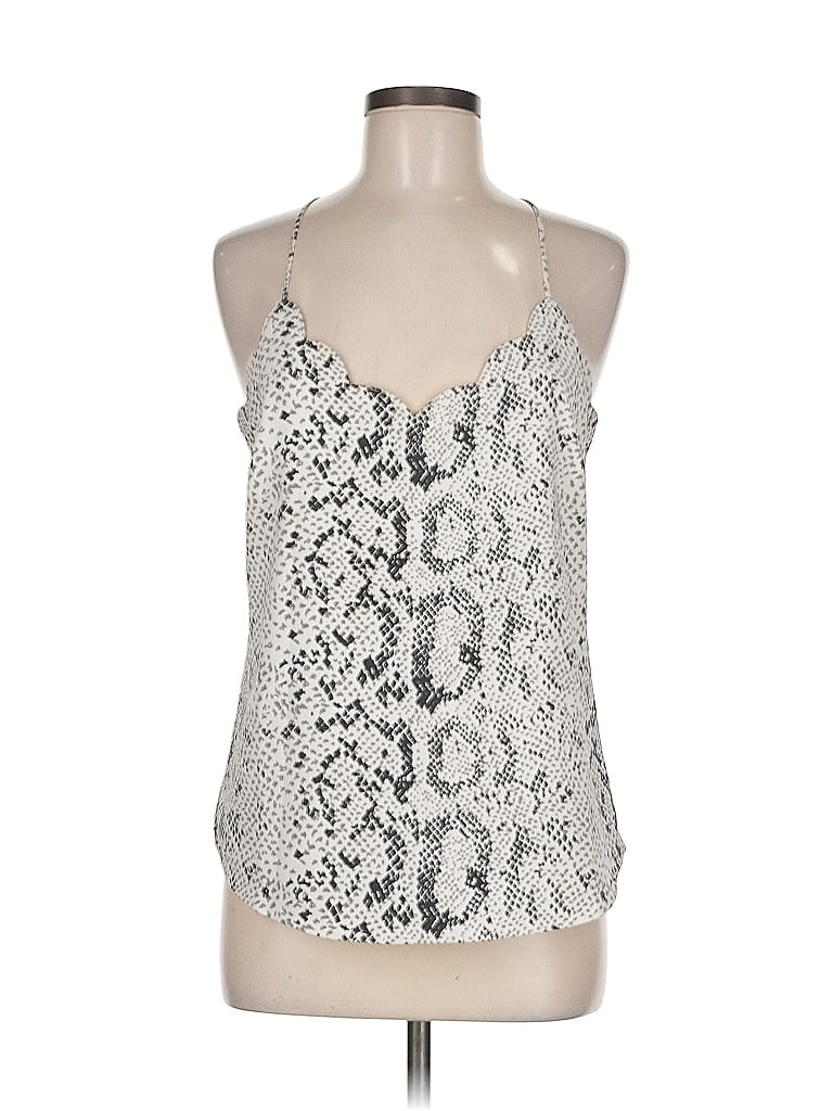 Pre-owned J.crew Factory Store Sleeveless Top Silver Halter Neckline Tops