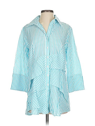 Evelyn & Arthur 3/4 Sleeve Button-Down Shirt (view 1)