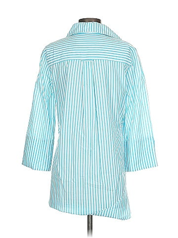 Evelyn & Arthur 3/4 Sleeve Button-Down Shirt (view 2)