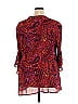 Catherines 100% Polyester Burgundy 3/4 Sleeve Blouse Size 2X - photo 2