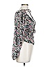 Lush 100% Polyester Black Long Sleeve Blouse Size L - photo 4