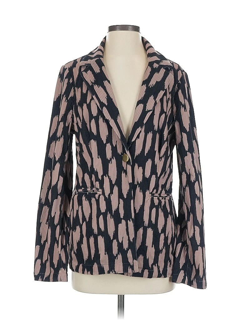 Pre-owned Savanna Jane Blazer Jacket In Gray