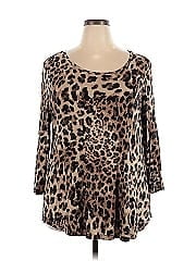 Jm Collection 3/4 Sleeve T Shirt