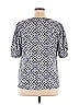 Notations Blue Short Sleeve Blouse Size XL - photo 2