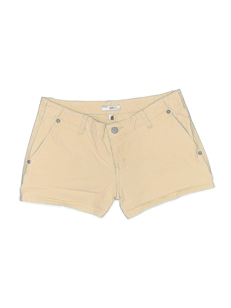 Split Solid Tan Khaki Shorts Size 7 - photo 1