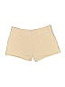 Split Solid Tan Khaki Shorts Size 7 - photo 2
