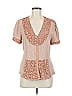 Tiny 100% Rayon Pink Short Sleeve Blouse Size M - photo 1