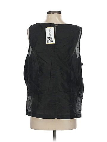 Tabi Black Sleeveless Blouse with Beading (view 2)