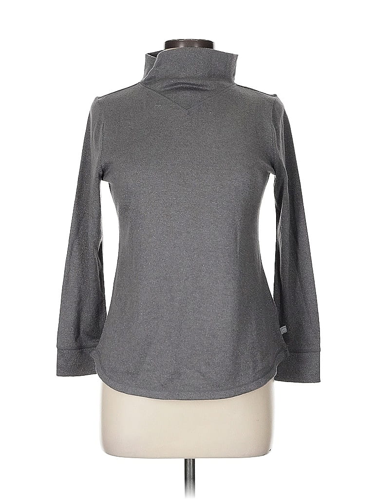 Pre-owned T By Talbots Turtleneck Sweater In Gray