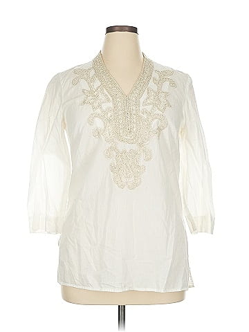Charter Club 3/4 Sleeve Blouse (view 1)
